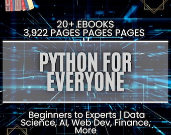 Python Programming Ebook Bundle: AI, Data Science, Web Dev (Digital Download)