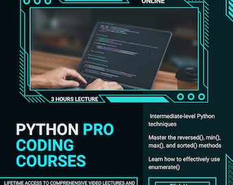 Intermediate Python Programming Course: Video + Ebook Library