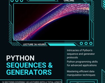 Python Deep Dive Course: Sequences, Iterators, Generators + Ebooks