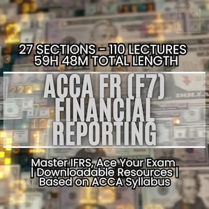 ACCA FR (F7) IFRS Course: Financial Reporting (Digital Download)