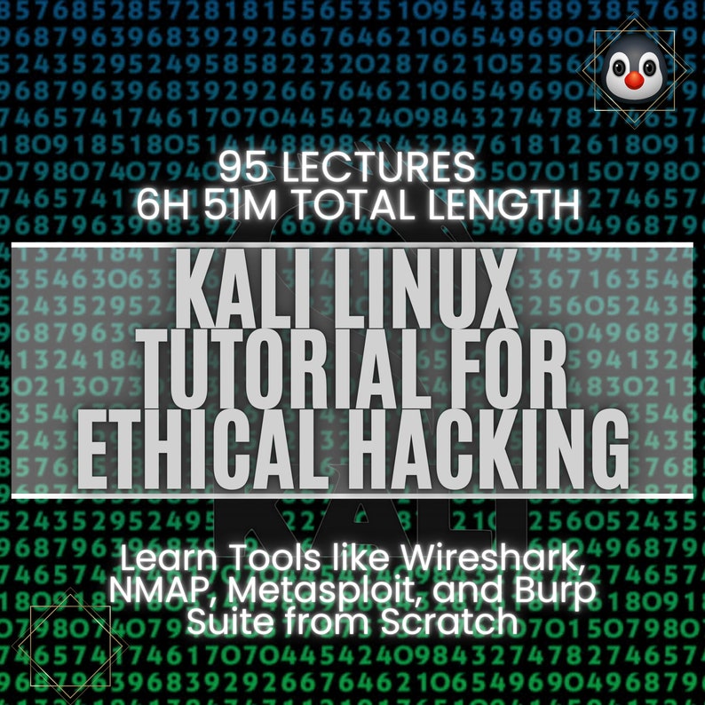 Kali Linux Ethical Hacking Tutorial: Wireshark, NMAP, Metasploit Bild 1