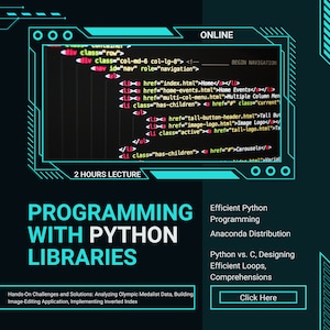 Efficient Python Programming Course + Ebook Library