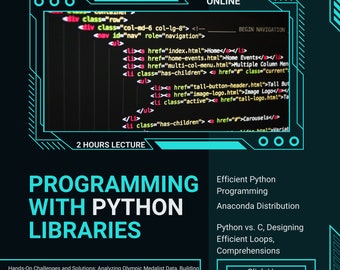 Efficient Python Programming Course + Ebook Library