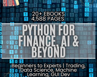 Python Ebooks: Finance, AI, Data Science, GUI Development (20+ Ebooks)
