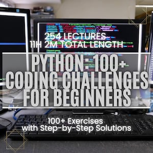 Python Coding Challenges: 100+ Exercises with Video Solutions + Ebook Library