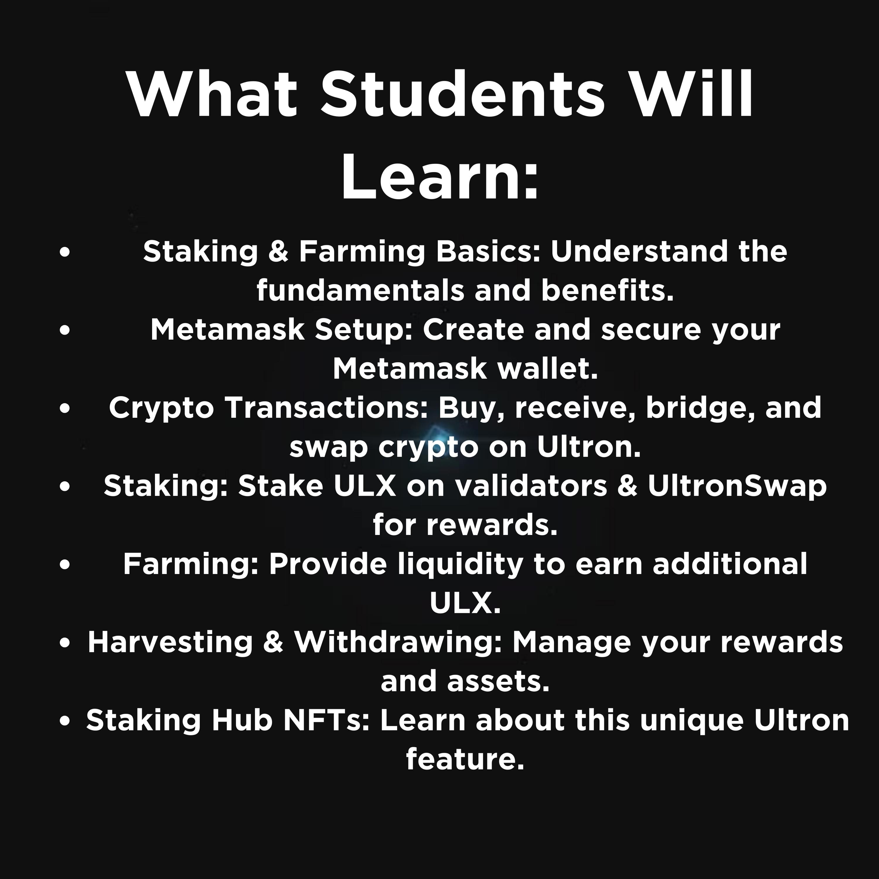 Ultron Blockchain Course: Staking & Farming for Passive Crypto Income - Etsy