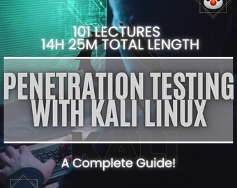 Kali Linux Pentesting Guide: Web, Wireless & Network Security (101 Lectures - 14h 25m)