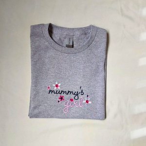 Embroidered Personalized Kids T-shirt - Customized T-shirt for Girls, Custom Girls Tee, Toddler T-shirts