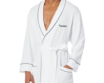 Embroidered Waffle Robe - Personalized Groom/Groomsmen Gift