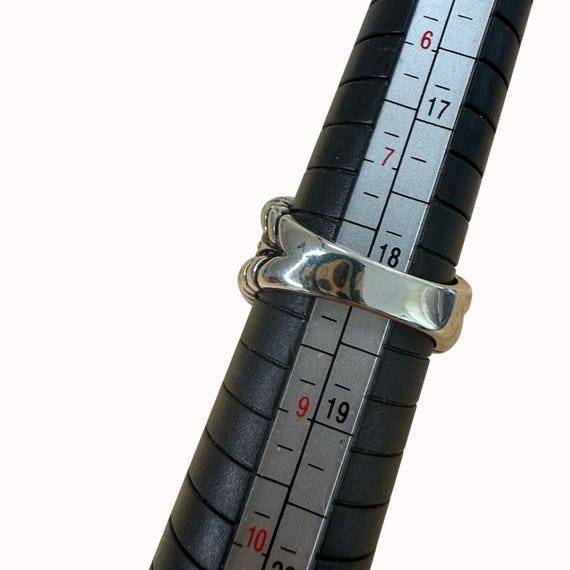 Bold Sterling Silver Statement Knot Ring With Int… - image 4