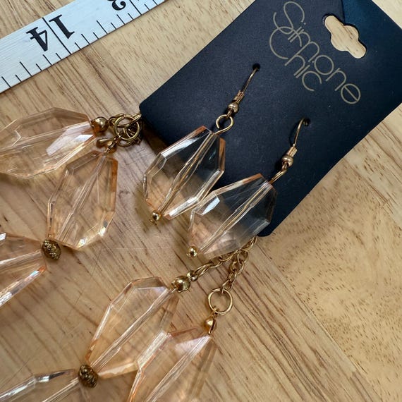 Simone Chic Faceted Acrylic Bead Statement Neckla… - image 5