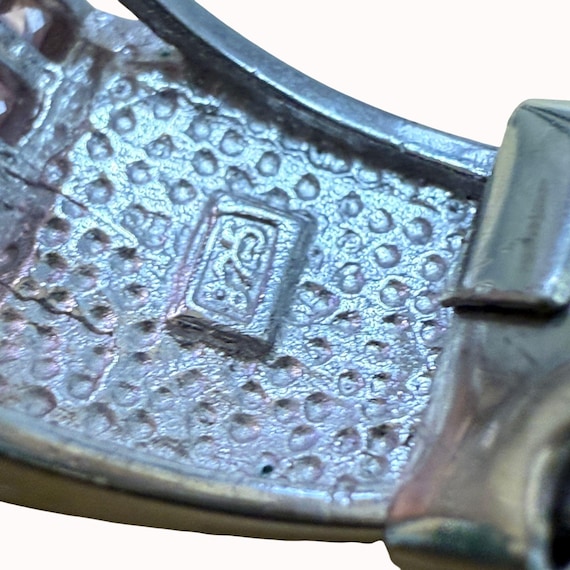 Large Rectangular Pink Gemstone Statement Ring Wi… - image 3