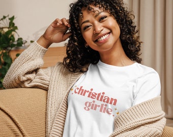 Christian Girlie T-Shirt - Faith Filled Fashion Tee for Spiritual Inspiration, Perfect Gift for Christian Moms, Ideal Gift for Mother's Day