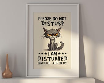 Grumpy Cat "Disturbed Enough Already" Poster