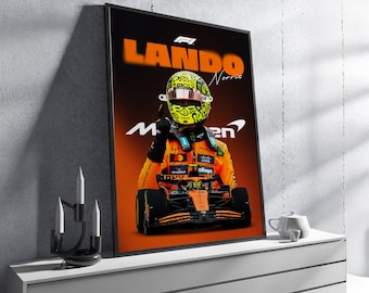 ランド・ノリス マクラーレン MCL39 2025 F1 ポスター：ベクターアート