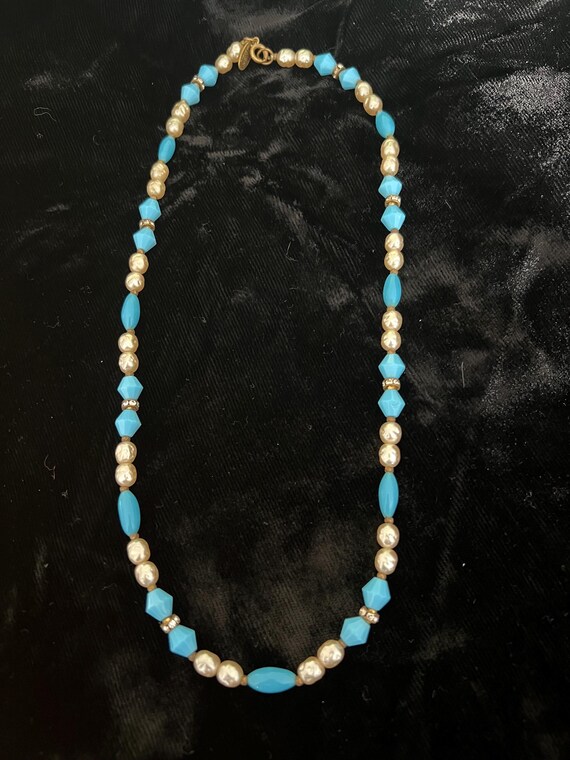 Miriam Haskell Pearl and glass beaded necklace 20… - image 2