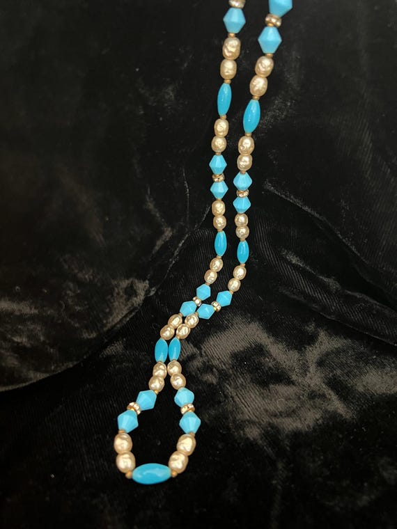 Miriam Haskell Pearl and glass beaded necklace 20… - image 6