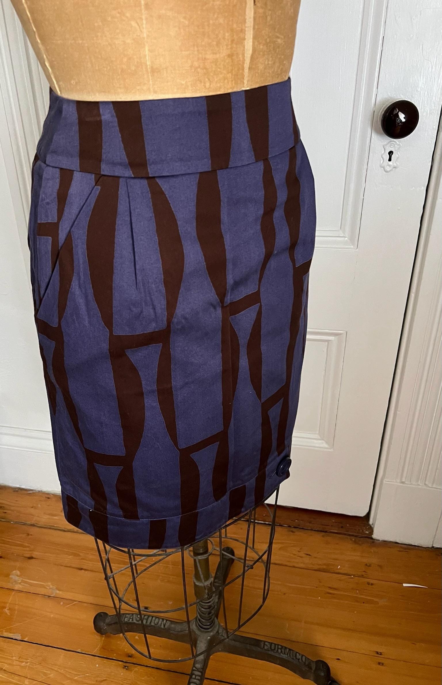 【あかりちゃん】marimekko vintage 130cm 70s Marimekko Design Research Striped Shirtwaist Dress with