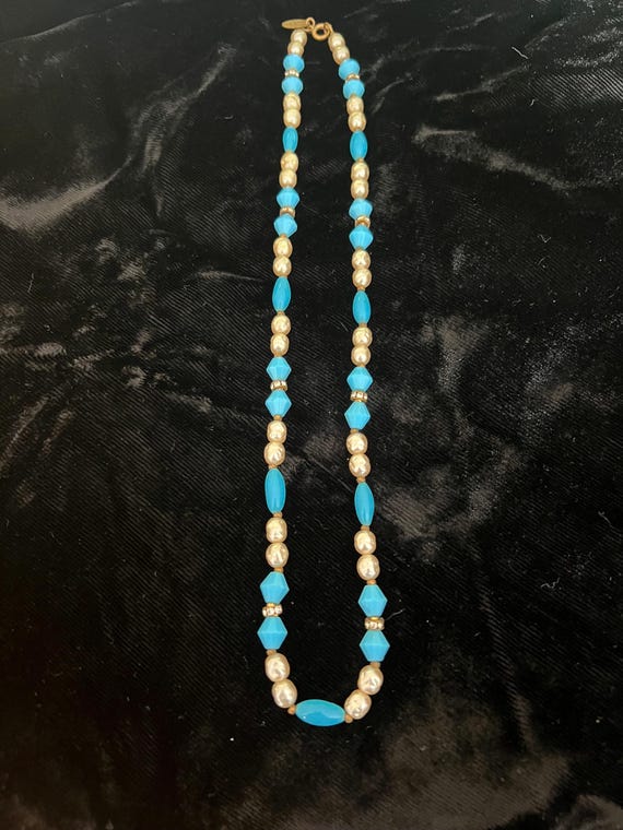 Miriam Haskell Pearl and glass beaded necklace 20… - image 3