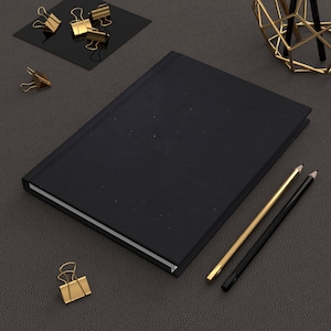 Black Hardcover Journal: Elegant Writing, Note-Taking & Daily Planner