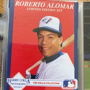 Set di carte da baseball di Roberto Alomar • Carte da baseball di Barry Colla del 1991 • Carte da collezione • 12 carte da baseball