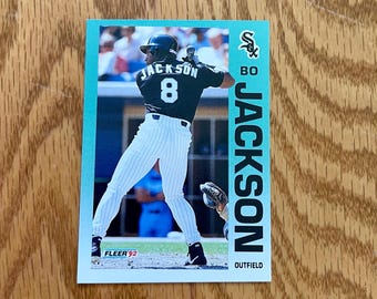 Set of vintage Bo Jackson baseballs cards • assorted collector’s baseball cards • collectors cards • 9 different Bo Jackson cards