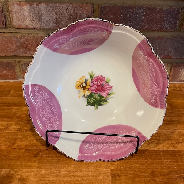 Vintage daffodil bowl • retro home decor • vintage decor • bone china bowl • Japanese collectible bowl