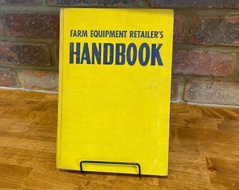 Antique book • farming equipment retailers handbook • vintage farming book • farm equipment book