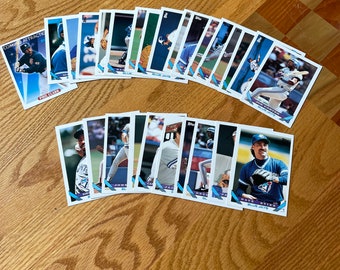 1993 TOPPS Toronto Blue Jays set, full set of Toronto Blue Jays cards, 27 cards