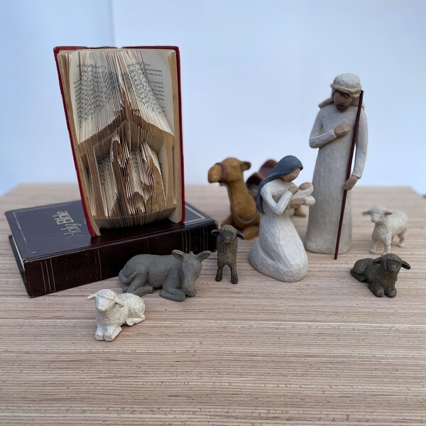 Book Folding Nativity - Etsy