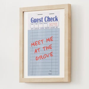 Ole Miss Guest Check Print | The Grove | Oxford, Mississippi Art | INSTANT DOWNLOAD