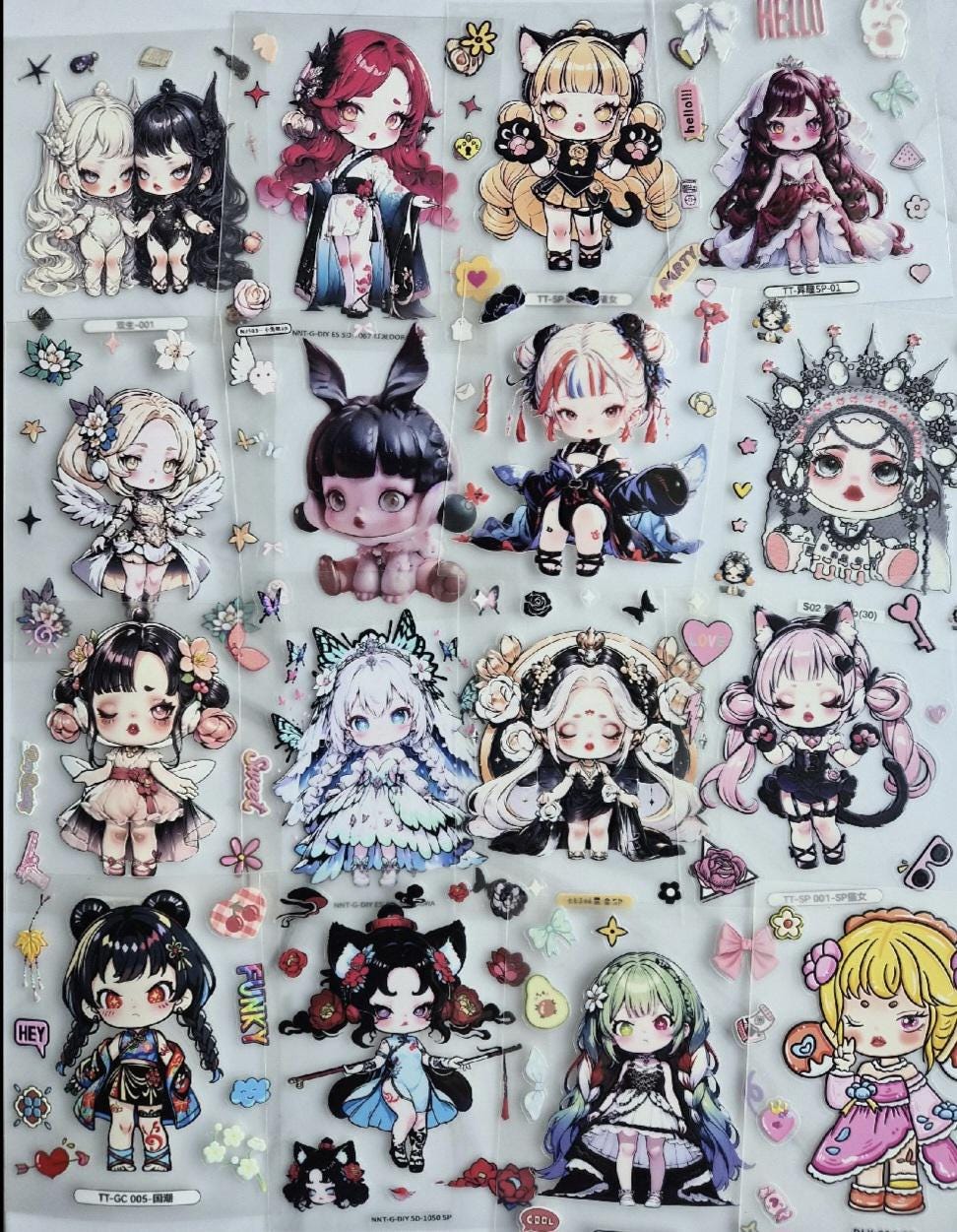 Popmart Skull Panda, Dora, Labubu Fantasy Stickers - Etsy