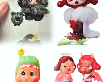 Popmart Skullpanda, Dora, Labubu Fantasy Pre Made Stickers and