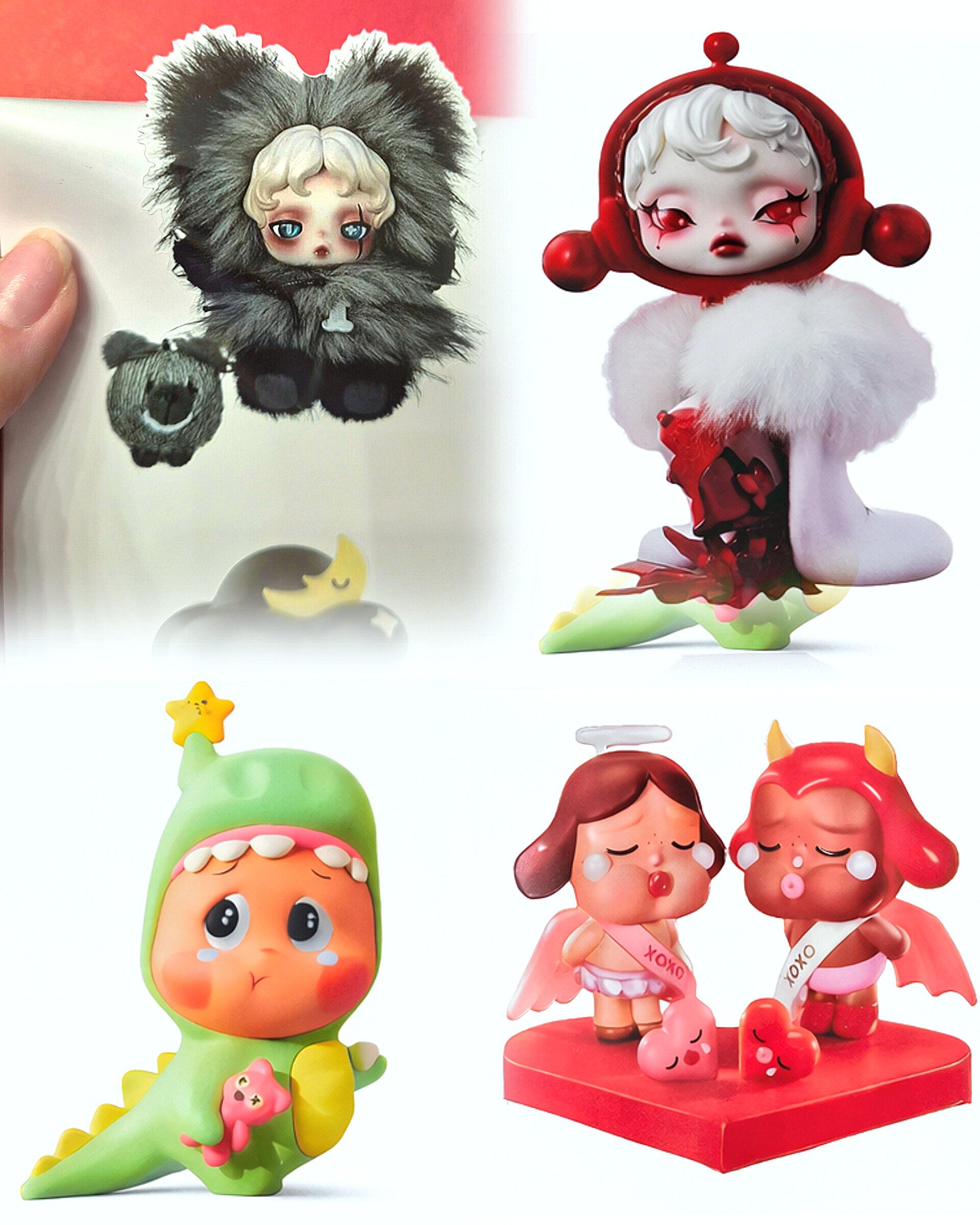 Popmart Skullpanda, Dora, Labubu Fantasy Pre Made Stickers and