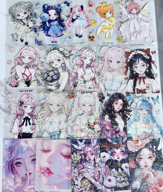 Popmart Skull Panda, Dora, Labubu Fantasy Stickers - Etsy