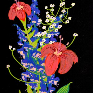 IMPRESIÓN - Pintura &#39;Ramo 3&#39; / Arte de ramo / Pintura de flores / Arte floral de pared / Original floral / Obra de arte floral / Pintura de flores