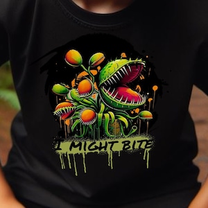 Venus Fly Trap T-Shirt - Funny Plant Lover Tee - I Might Bite