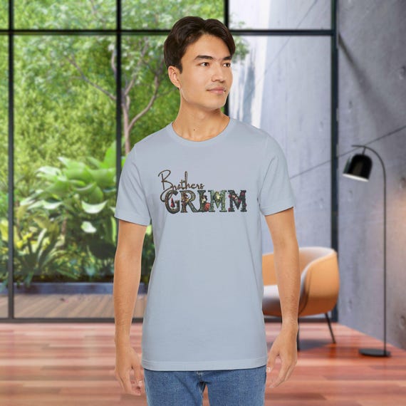 Brothers Grimm T-shirt Fairy Tales Word Art Digital Art Shirt Dark