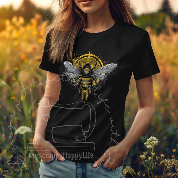 HoneyBeeさん Graffiti Bee T-shirt | Honeybee Save the Bees Beekeeper Unisex
