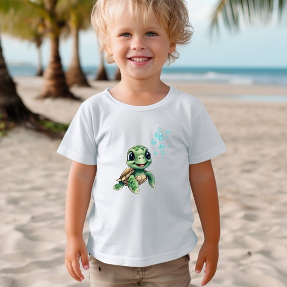 The Little Boy Tee in Sea Green The Little Boy Tee in Sea Green