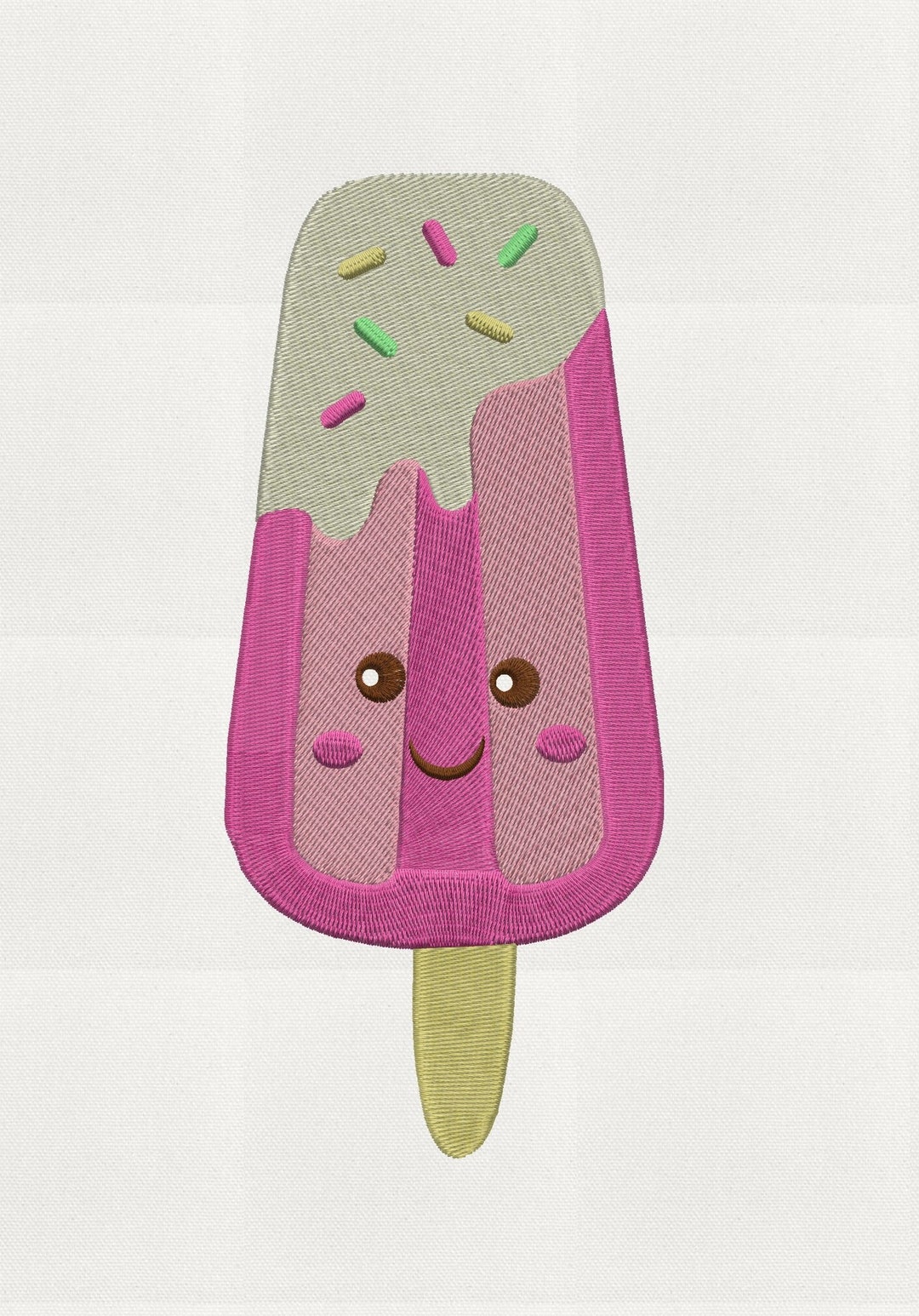 Mini Popcicle Pattern Cute Popcicle Embroidery DESIGN FILE - Instant Download - Vp3 Exp Dst ...