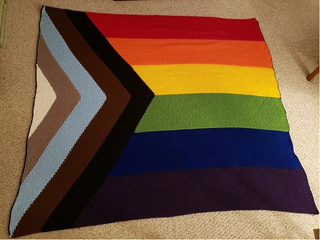 Progressive Flag Pattern Progressive Flag Blanket Pattern - Etsy