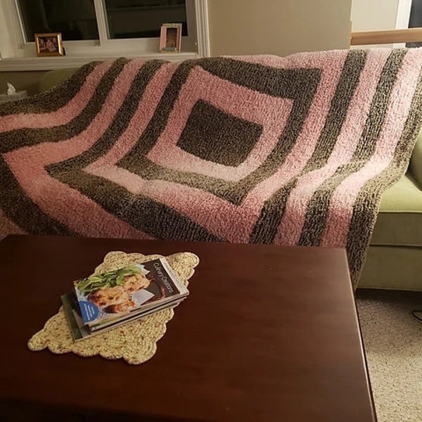 Super Comfy Fuzzy Blanket Pattern