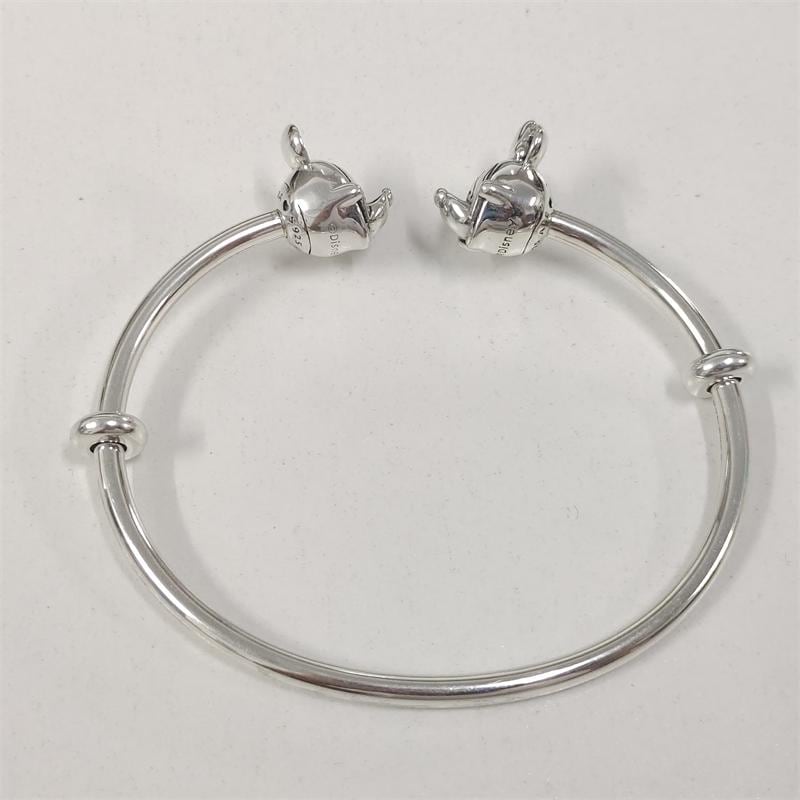 Pandora Mickey and Minnie Open Bangle Silver S925 Bracele Etsy Sweden