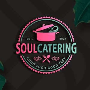 Catering Business Logo Design: Restaurant Food Truck Logo (AI, EPS, SVG)