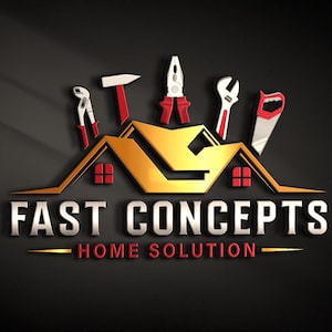 Construction logo | Home renovation Logo | Colorful Home Repair Logo | Remodeling Logo | handyman logo | Hardware tools logo | real estate
