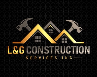 Construction Logo | Handyman services logo | Contractor logo | Property logo | home renovation | Hammer logo