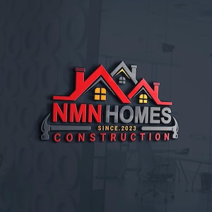 Modern Construction Company Logo Design: Home Builder Branding