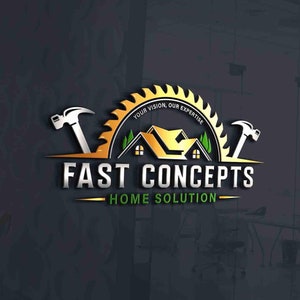 Construction Logo, builder logo, real estate logo, Home Repair Logo, Handyman Logo, Home Improvement Logo property logo Home Renovation Logo
