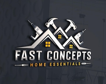 Custom Construction Logo Design: Handyman, Renovation, Plumbing
